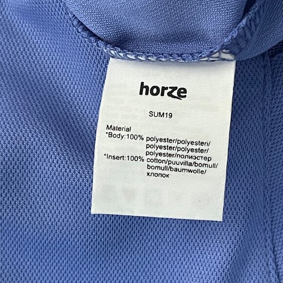 Horze- Riding Competition Shirt- Purple with Polka Dot Collar- US 4 - Picture 5 of 5